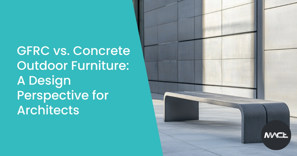 GFRC vs. Concrete Outdoor Furniture A Design Perspective for Architects image